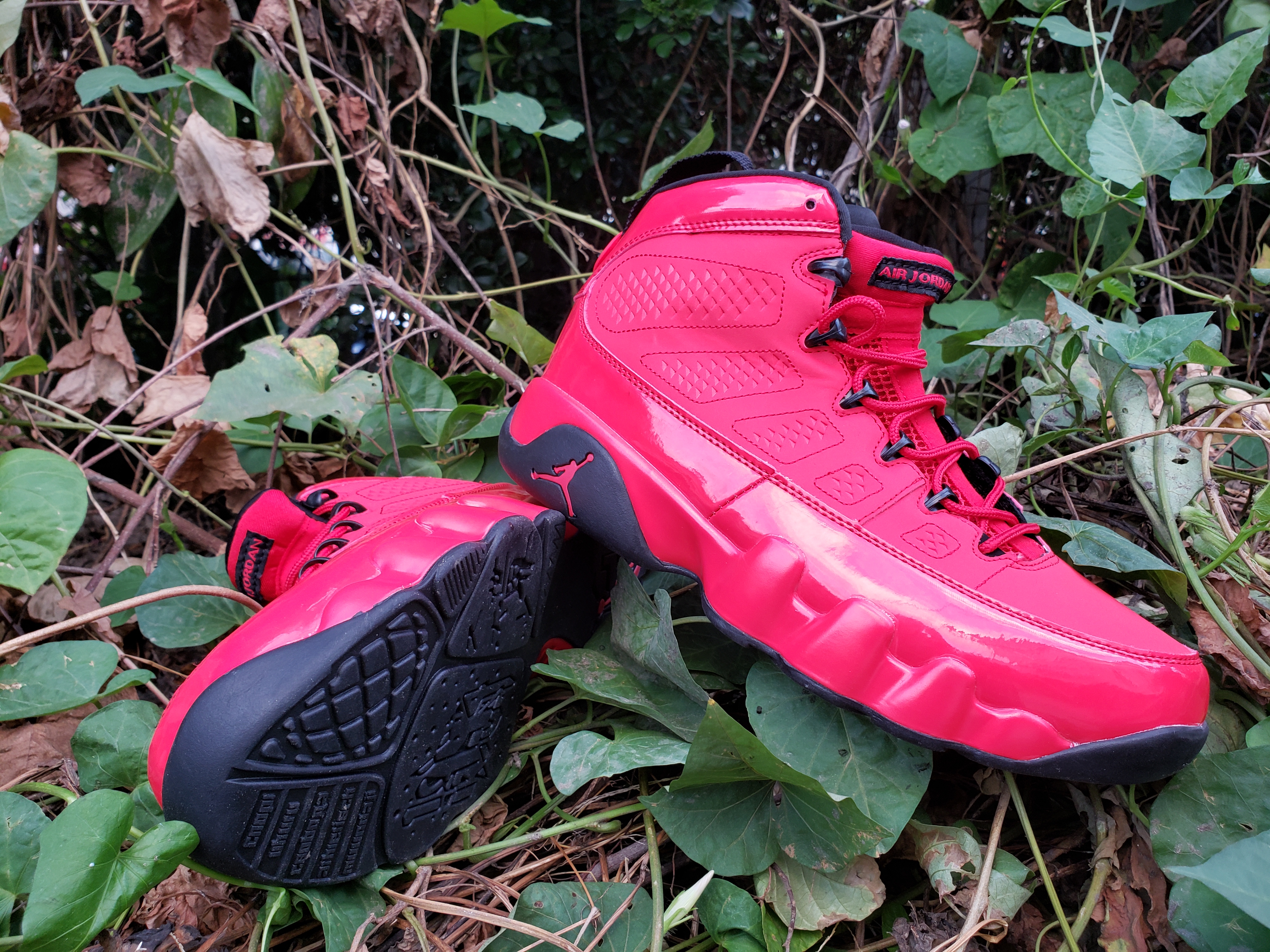 2021 Air Jordan 9 Retro Bulls Red Black Shoes